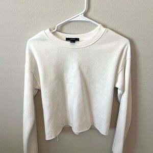 Women's White Cropped Top